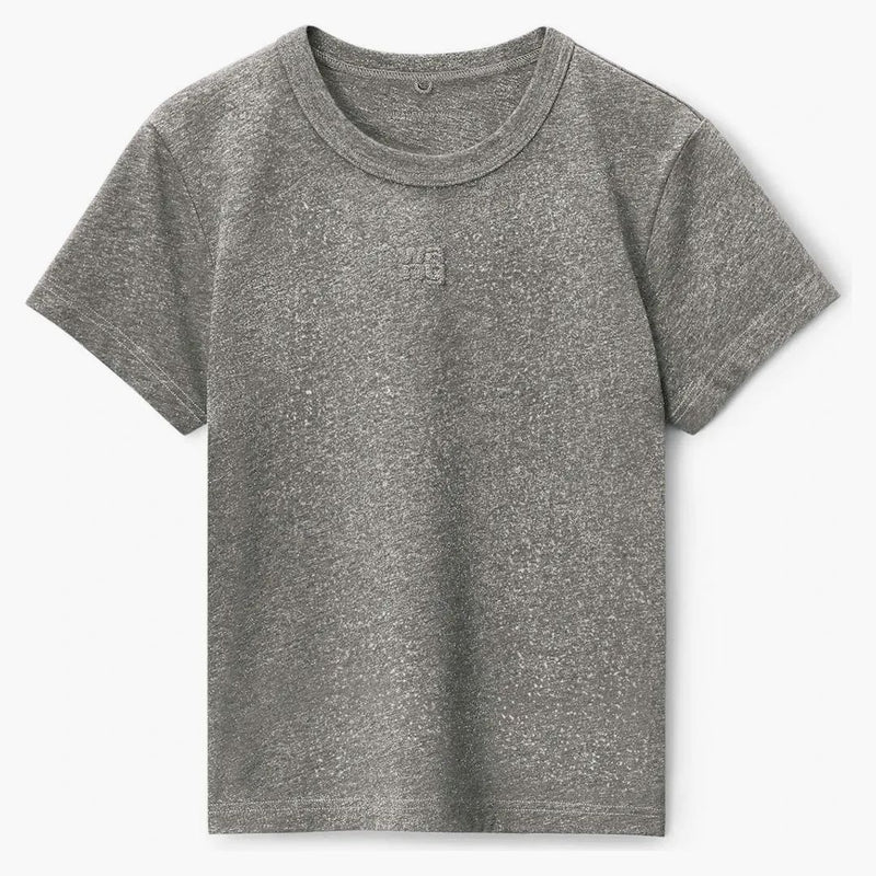 Alexander Wang Puff Logo encogido en la acera de Jersey Glitter
