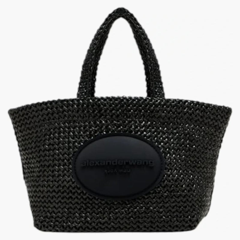 Alexander Wang Punch Small Raffia Dead Black