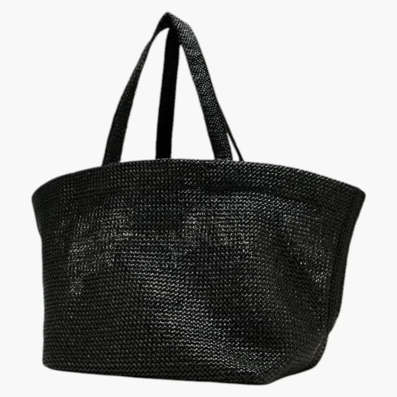 Alexander Wang Punch XL Raffia dead black