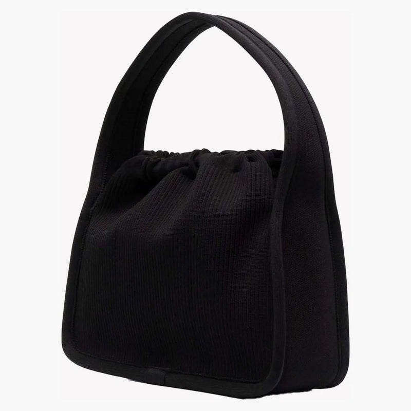 Alexander Wang Small Ryan Bag in Rib Knit Black