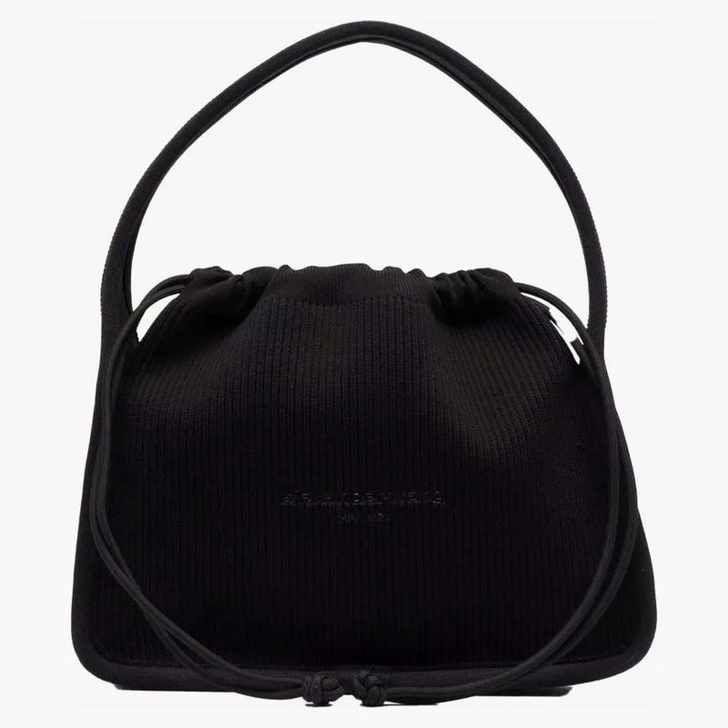 Alexander Wang Small Ryan Bag in Rib Knit Black