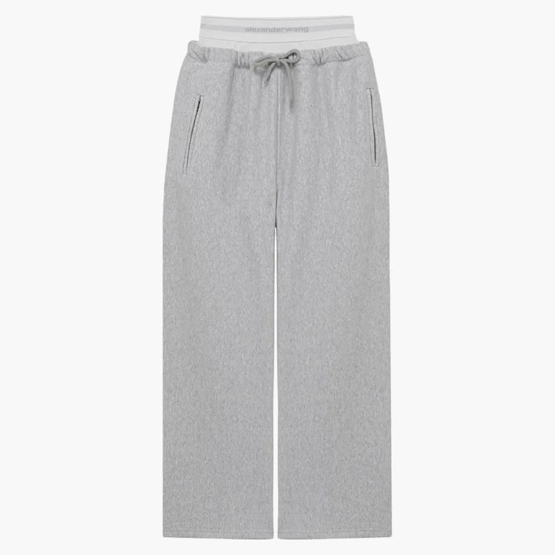 Alexander Wang Wide Leg Pants Light Gray