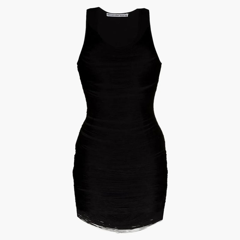 Alexander Wang Women's Fringe Tank Dress Black