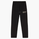 Pantalones de pista de impresión del logotipo de Ambus Negro