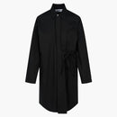 Emboscada de camisa de cintura de gran tamaño vestido negro