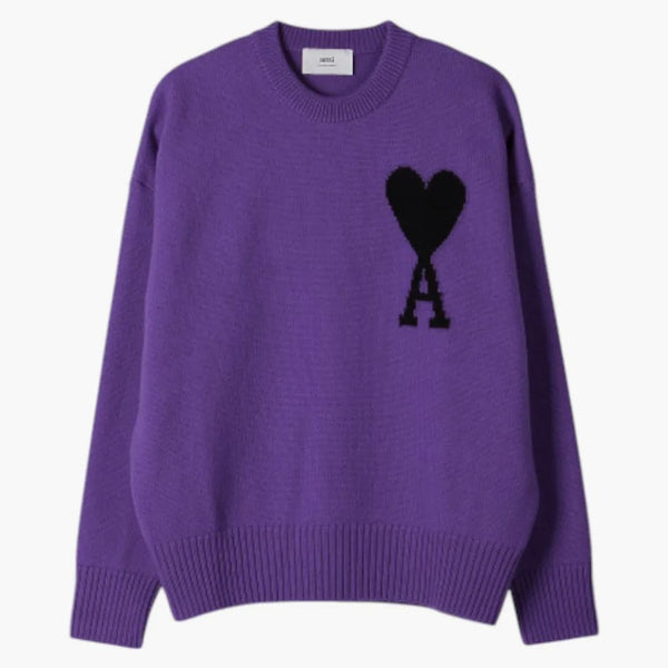 Ami paris adc tripulación suéter púrpura/negro