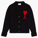 Ami Paris Ami de Coeur Cardigan Black/Red