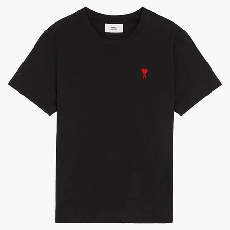 Ami paris ami de coeur camiseta clásica de ajuste negro/rojo