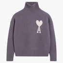 Ami Paris Ami de Coeur Funnel Neck Sweatshirt Lilac