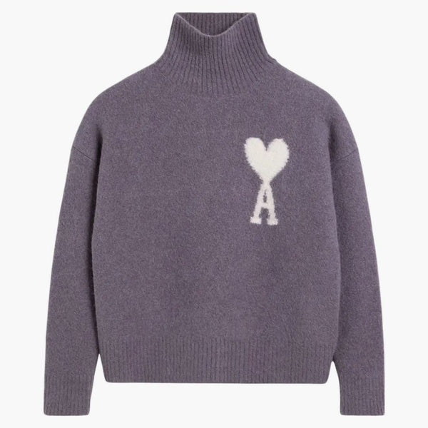 Ami paris ami de coeur embudo sudadera de cuello