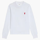 Ami Paris Ami de Coeur Long Sleeved T-Shirt White