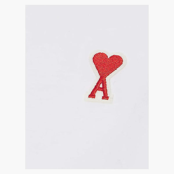 Ami Paris Ami De Coeur Patch Logo Classic Fit T-shirt White/red