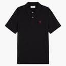 Ami Paris Ami de Coeur Polo Shirt Black/Red