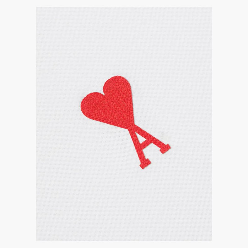 Ami paris ami de coeur polo camisa blanca/roja