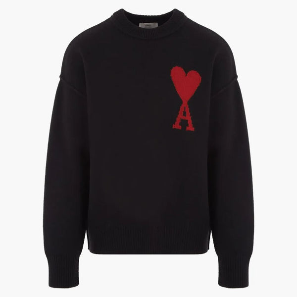 Ami Paris Ami de Coeur Svetr Black/Red