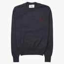 Ami Paris Ami de Coeur Sweater Heather Gray