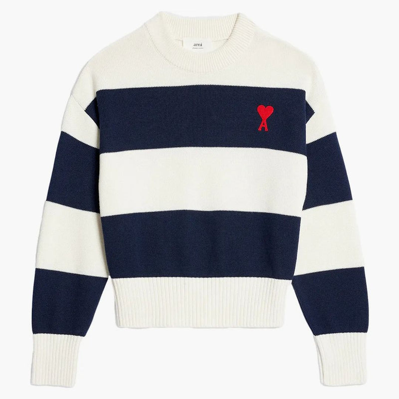 Sweter ami Paris ami de Coeur z paskami rugby