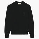 Ami Paris Ami de Coeur Tonal Boxy Fit Crewneck Black