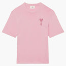 Ami Paris Ami de Coeur Tonal Boxy Fit T-Shirt Pale Pink