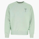 Ami Paris Ami De Coeur Tonal Sweatshirt Aqua Green