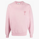 Ami Paris Ami De Coeur Tonal Sweatshirt Pale Pink