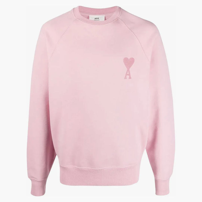 Ami Paris Ami de Coeur Tonal Sweatshirt Pale Pink