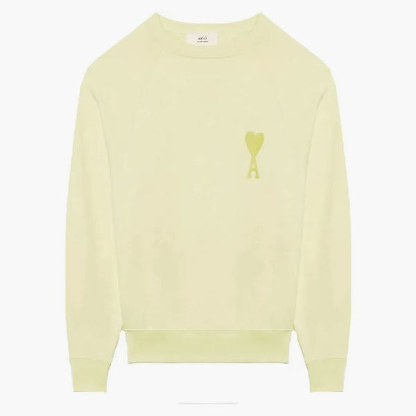 Ami paris ami de coeur sudadera tonal amarillo