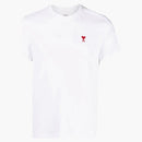 Ami Paris Ami de Coeur Classic Fit T-Shirt White/Red