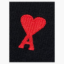 Ami Paris Ami de Coeur Embroidered Logo Crewneck Black/Red