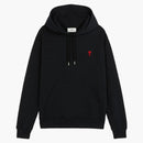 Ami Paris Ami de Coeur Embroidered Logo Hoodie Black/Red