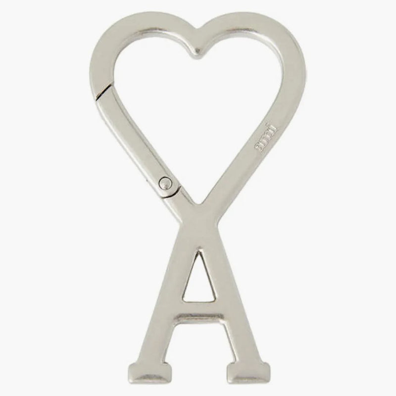 Ami paris ami de coeur hook keyring argento vibrato