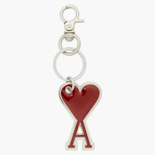 Ami Paris Ami de Coeur Keyring Red