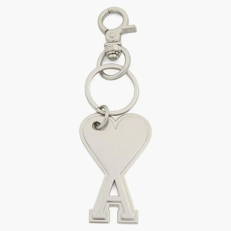 Ami Paris Ami de Coeur Keyring Silver
