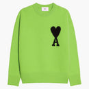 Ami Paris Ami de Coeur Merino Wool Crewneck Jumper Green/Black