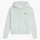 Ami Paris Ami de Coeur Organic Cotton Hoodie Pale Green/Red