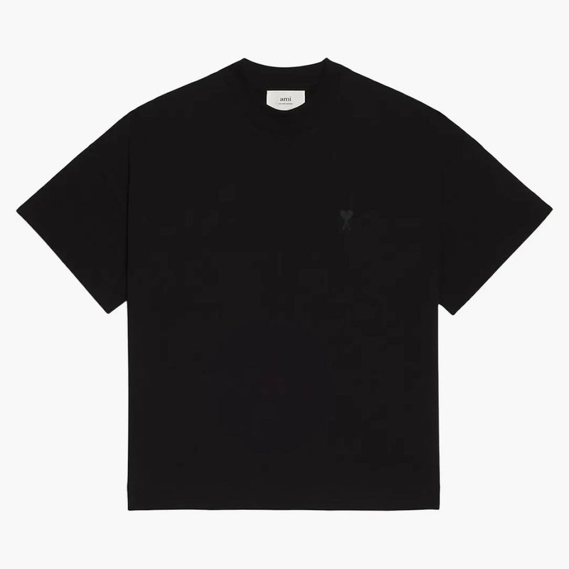 Ami Paris Ami de Coeur Organic Cotton T-Shirt Black