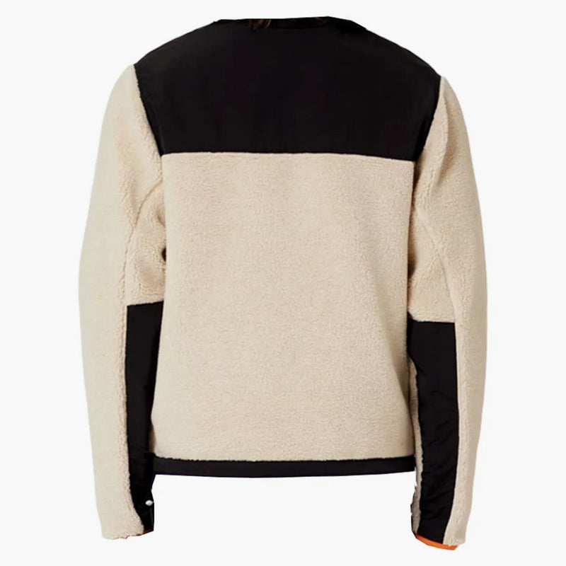 Ami paris ami de coeur sherpa chaqueta con cremallera/apagado blanco