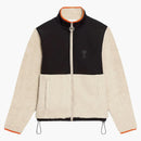 Ami paris ami de coeur sherpa giacca zippata/off bianco