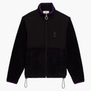 Ami paris ami de coeur sherpa giacca zippata nera