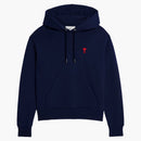 Ami Paris Ami de Coeur Tonal Small ADC Classic Fit Hoodie Nautic Blue/Red