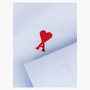 Ami Paris Button Down Ami De Coeur Oxford Shirt Oxford Blue/red
