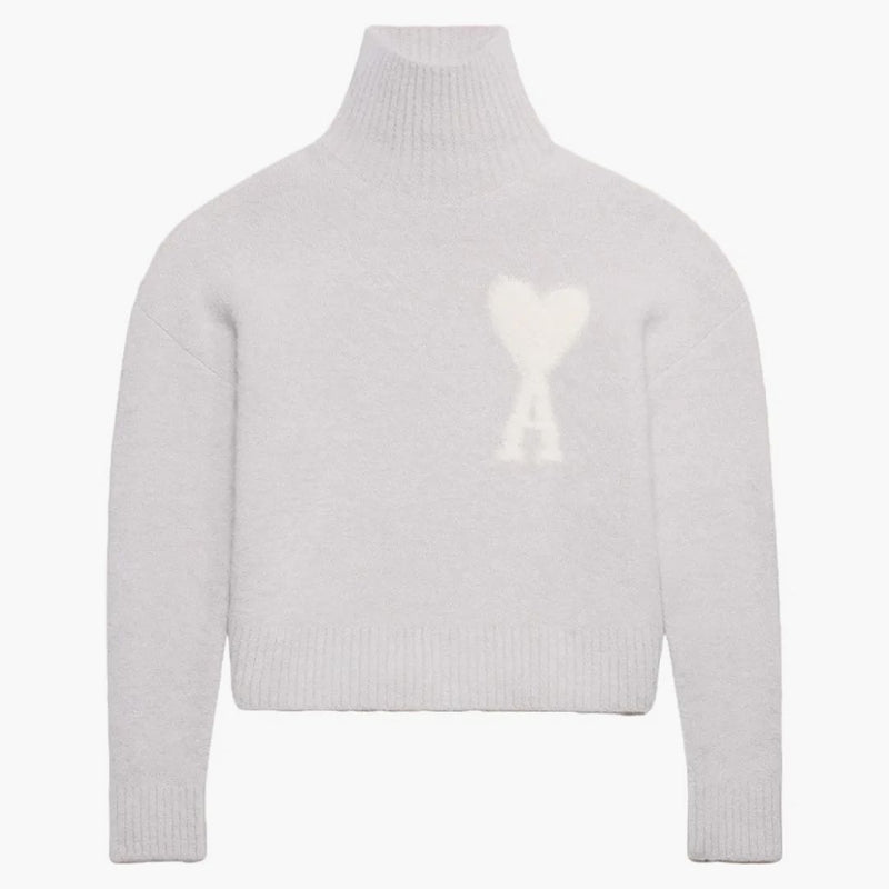 Ami paris lana nublada ami de coeur suéter Earl Gray/marfil