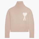 Ami Paris Cloudy Wool Ami de Coeur Sweater Powder Pink/Ivory