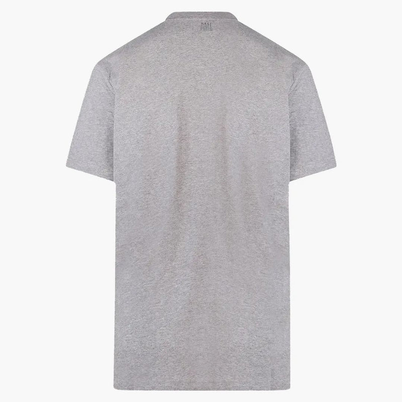 Camiseta de algodón de algodón para hombre de logotipo bordado ami paris
