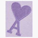 Ami Paris Heart Friend Boxy Fit Tonal Crewneck Lilac