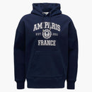 Ami Paris Logo Hoodie Marine Blue