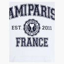 Ami Paris Logo Hoodie White