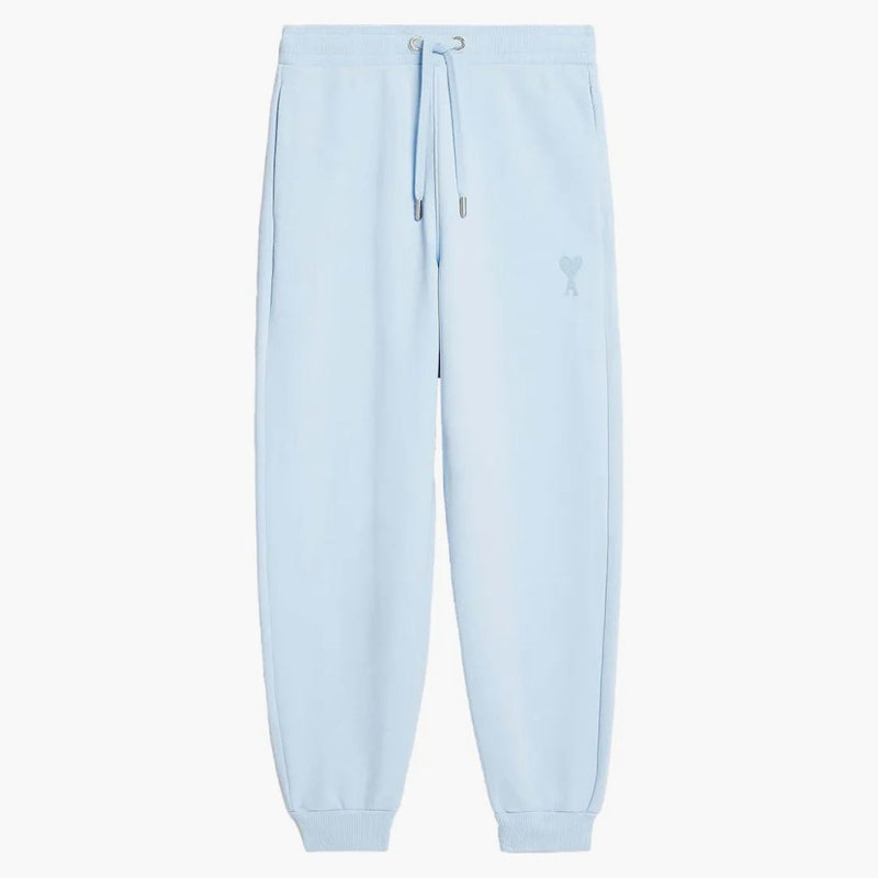 Pantaloni della tuta logo Ami Paris azzurro
