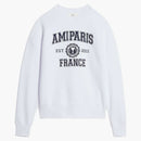 Ami Paris Logo Sweatshirt White
