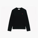 Ami Paris Long Sleeve Ami de Coeur T-shirt Black